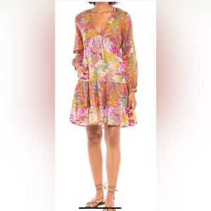 BANJANAN Hilary Floral Mini Dress Sz Medium